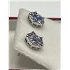 Image 2 : Natural Tanzanite Stud Earring Set – APPRAISED $910