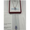 Image 5 : Natural Tanzanite & Sapphire Pendant Set – APPRAISED $985