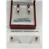 Image 5 : Silver & Ruby Earring Set – APPRAISED $785