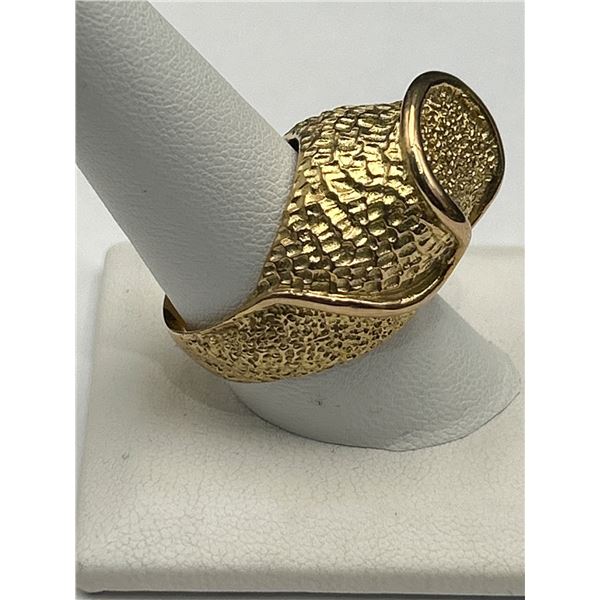 14K Fancy Textured Design Ring – APPRAISED $6000