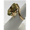 Image 2 : 18k Yellow Gold Emerald-Cut Peridot Ring  -APPRAISED $5500