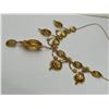 Image 3 : Vintage scroll style Citrine, 18K Gold Necklace  -APPRAISED $6000