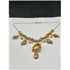 Image 6 : Vintage scroll style Citrine, 18K Gold Necklace  -APPRAISED $6000