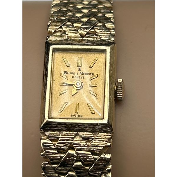 Baume & Mercier 14K Yellow Gold Watch  -APPRAISED $7000