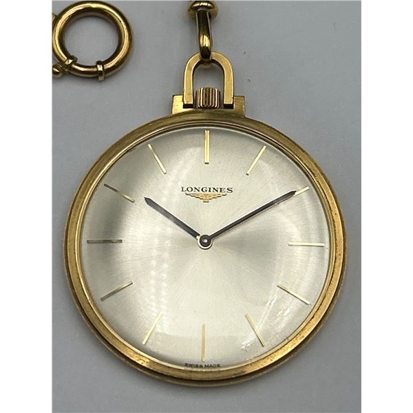 Longines 18K Gold Pocket Watch & Chain -APPRAISED $10,000