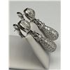 Image 1 : 18K White Gold Diamond Earring Set -APPRAISED $145,000