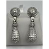 Image 5 : 18K White Gold Diamond Earring Set -APPRAISED $145,000