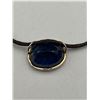 Image 6 : 14K Gold Natural Blue Sapphire Pendant -APPRAISED $1000