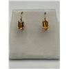 Image 3 : 10K Gold Citrine & Diamond Earring Set – APPRAISED $1000