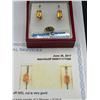 Image 8 : 10K Gold Citrine & Diamond Earring Set – APPRAISED $1000
