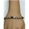 Image 1 : Ladies Multi 17.85 Carat Gemstone Tennis Bracelet -APPRAISED $1250