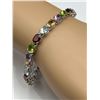 Image 2 : Ladies Multi 17.85 Carat Gemstone Tennis Bracelet -APPRAISED $1250