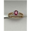Image 4 : 10K Gold Ruby & Diamond RIng -APPRAISED $2100