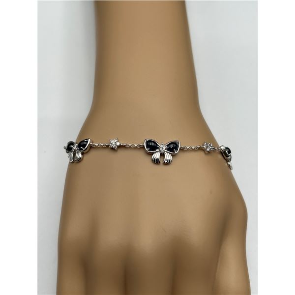 Blue Sapphire Girl Butterfly Bracelet -APPRAISED $1000