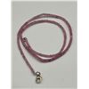 Image 2 : Natural Pink Sapphire Beaded Necklace – APPRAISED $2836