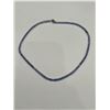 Image 1 : Natural Tanzanite Beaded Necklace -APPRAISED $2375