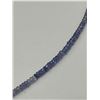 Image 5 : Natural Tanzanite Beaded Necklace -APPRAISED $2375
