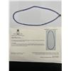 Image 7 : Natural Tanzanite Beaded Necklace -APPRAISED $2375