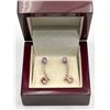 Image 2 : Rose Gold and Diamond Earrings -ESTIMATED VALUE $2300