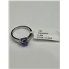 Image 5 : 10K White Gold Tanzanite and Diamond Ring -APPRAISED $2500