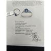 Image 8 : 10K White Gold Tanzanite and Diamond Ring -APPRAISED $2500