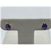 Image 5 : 10K Gold Natural Tanzanite Earring Set – APPRAISED $1250