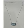 Image 1 : 14K Gold Natural Aquamarine Pendant & Chain -APPRAISED $2370