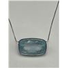 Image 2 : 14K Gold Natural Aquamarine Pendant & Chain -APPRAISED $2370
