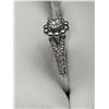 Image 3 : 14K White Gold Diamond Ring,-APPRAISED $3135