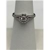 Image 4 : 14K White Gold Diamond Ring,-APPRAISED $3135
