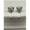 Image 3 : 14K Gold 2.20 Carat Solitaire Diamond Earrings -APPRAISED $5200