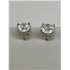 Image 4 : 14K Gold 2.20 Carat Solitaire Diamond Earrings -APPRAISED $5200