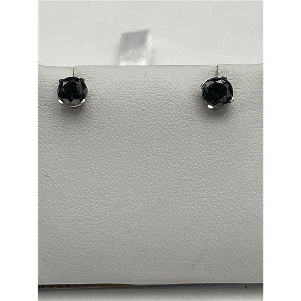 14K White Gold Diamond Stud Earrings – APPRAISED $1600