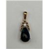 Image 1 : 14K Gold Opal and Diamond Pendant -APPRAISED $4100