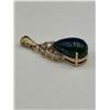 Image 2 : 14K Gold Opal and Diamond Pendant -APPRAISED $4100