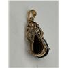 Image 5 : 14K Gold Opal and Diamond Pendant -APPRAISED $4100