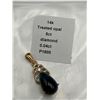 Image 6 : 14K Gold Opal and Diamond Pendant -APPRAISED $4100