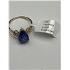 Image 5 : 10K Gold Natural Tanzanite & Diamond Ring – APPRAISED $2185