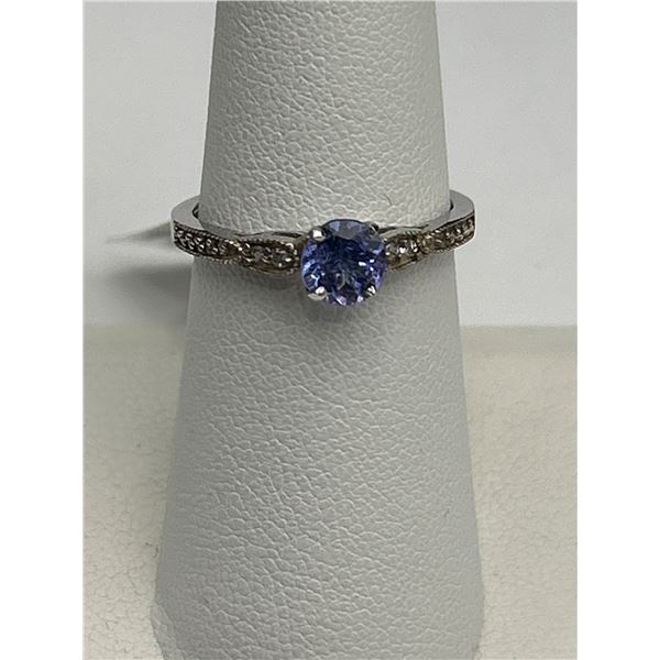 14K Gold Tanzanite and Diamond Ring -APPRAISED $1830