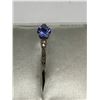 Image 4 : 14K Gold Tanzanite and Diamond Ring -APPRAISED $1830