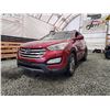 Image 2 : PARKSVILLE - 2016 HYUNDAI SANTA FE, RED, 157708 KMS, ALL WHEEL DRIVE. - J357356