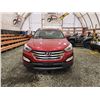 Image 6 : PARKSVILLE - 2016 HYUNDAI SANTA FE, RED, 157708 KMS, ALL WHEEL DRIVE. - J357356