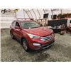Image 9 : PARKSVILLE - 2016 HYUNDAI SANTA FE, RED, 157708 KMS, ALL WHEEL DRIVE. - J357356