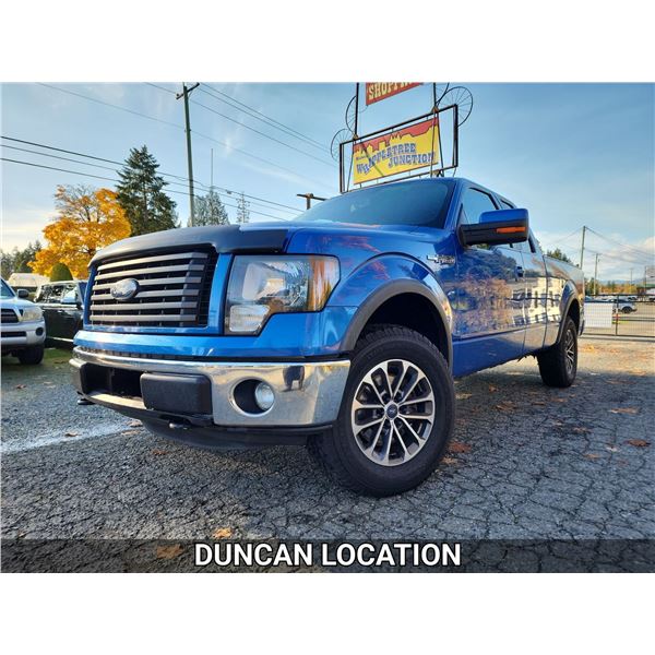 DUNCAN - 2011 FORD F150, BLUE, 206547 KMS, 4X4. - JE11511