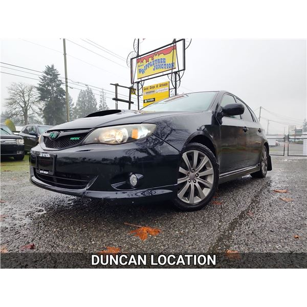 DUNCAN - 2010 SUBARU IMPREZA WRX WAGON, BLACK, 195061 KMS, ALL WHEEL DRIVE. - J811261
