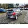 Image 10 : DUNCAN - 2012 FORD FOCUS, GRAY, 147838 KMS, FRONT WHEEL DRIVE. - J110001