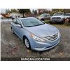 Image 6 : DUNCAN - 2011 HYUNDAI SONATA, GRAY, 218007 KMS, FRONT WHEEL DRIVE. - J032350