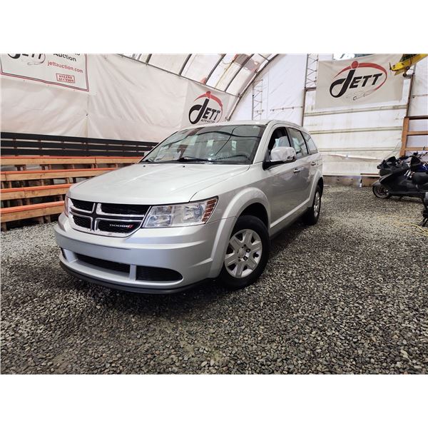 PARKSVILLE - 2012 DODGE JOURNEY, WHITE, 187322 KMS, FRONT WHEEL DRIVE. - D388602
