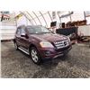 Image 8 : PARKSVILLE - 2009 MERCEDES ML320, RED, 285413 KMS, ALL WHEEL DRIVE. - P525310