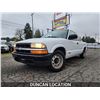 Image 1 : DUNCAN - 2002 CHEVROLET S10, WHITE, 197029 KMS, REAR WHEEL DRIVE. - D228263